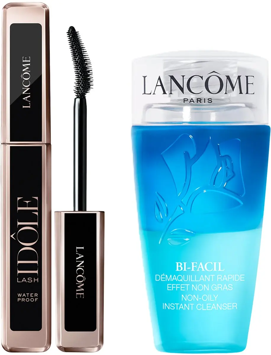 Lancôme Lash Idôle Mascara Waterproof Zwart & Bi-Facil Oogmake-upremover 75ml