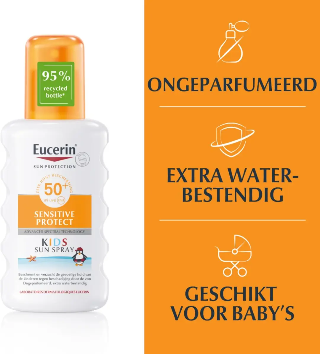 Eucerin Sensitive Protect Kids Zonnebrand Spray SPF 50+ 200ml - afbeelding 6 van 6