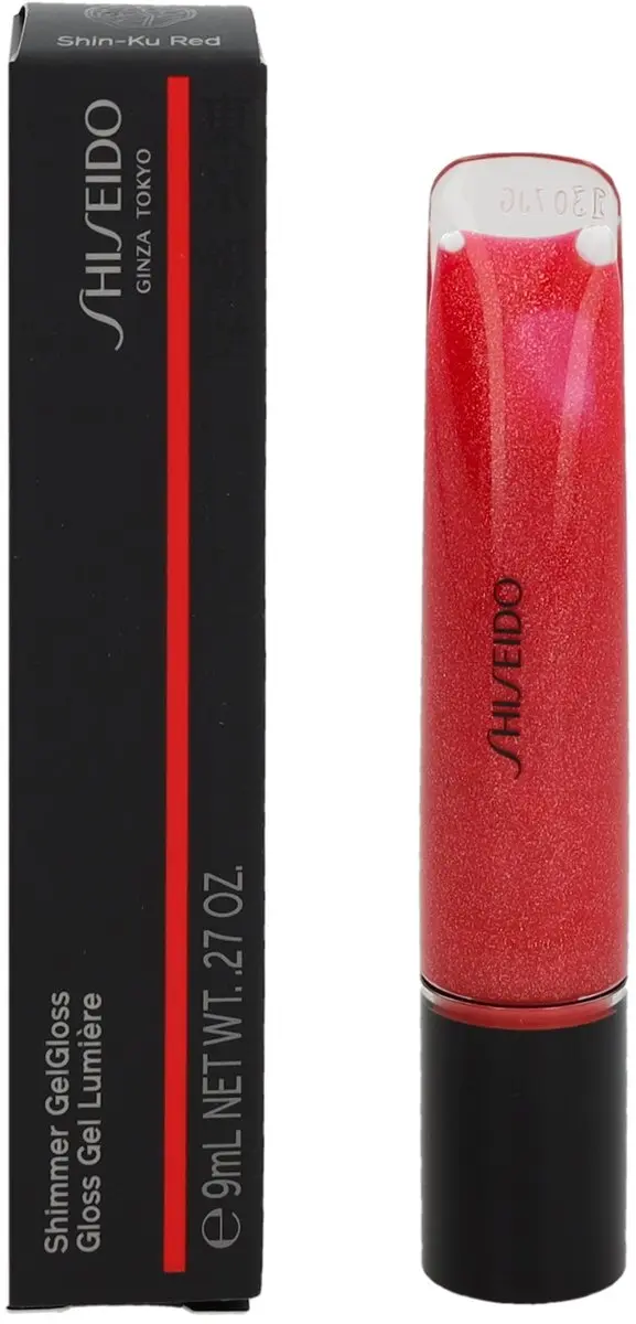 Shiseido Shimmer GelGloss Lip Gloss 9ml - 07 Shin Ku Red - afbeelding 6 van 6