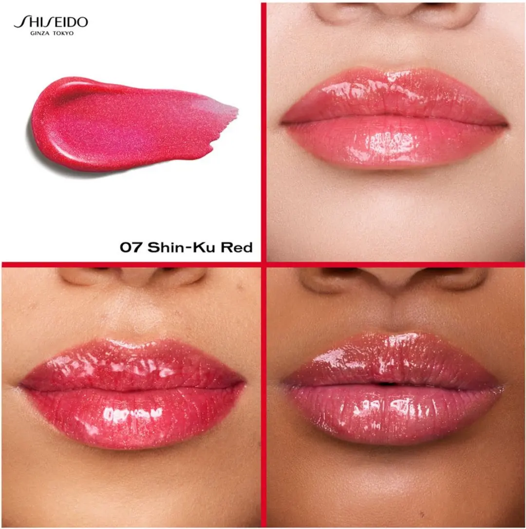 Shiseido Shimmer GelGloss Lip Gloss 9ml - 07 Shin Ku Red