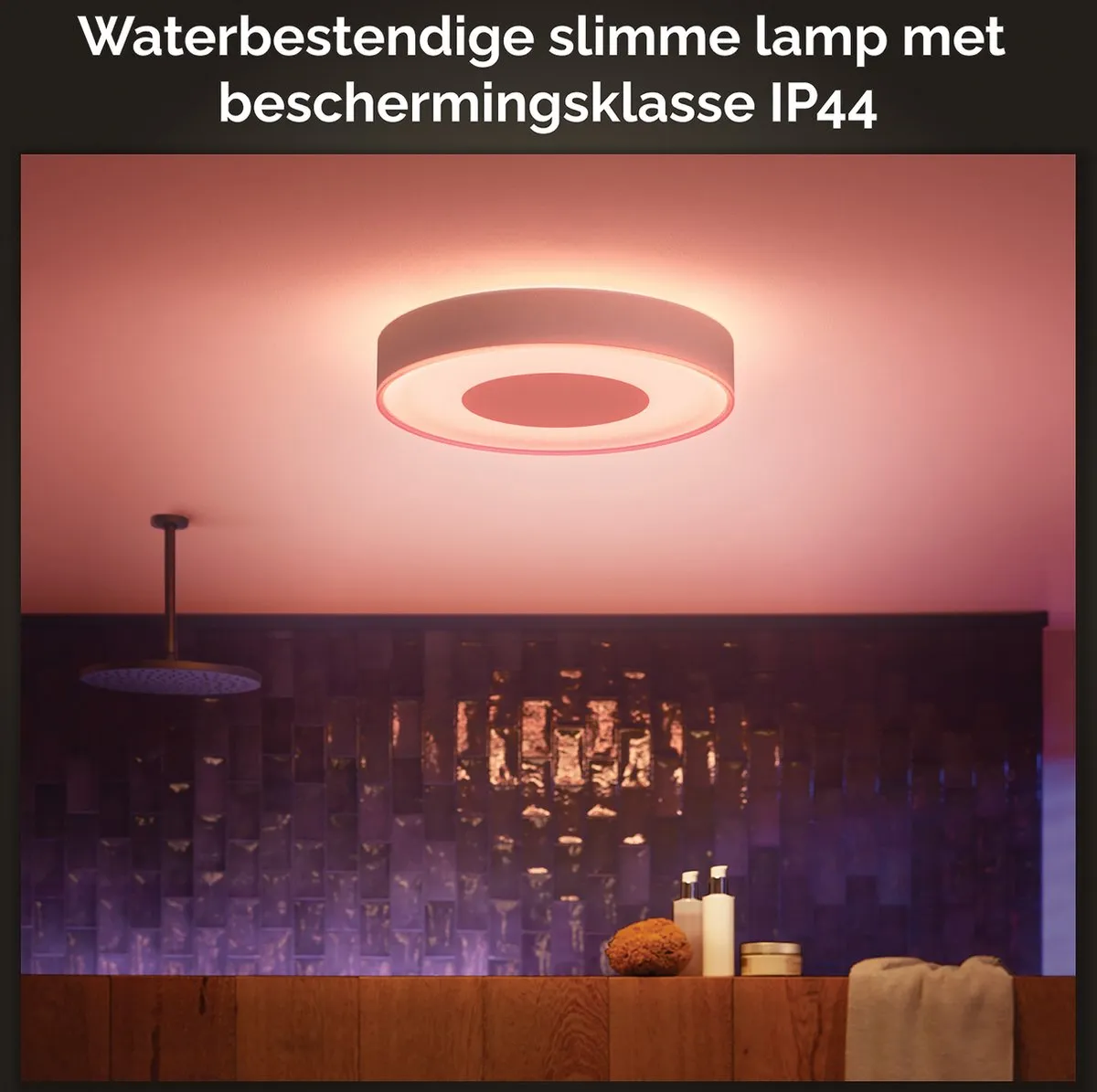Philips Hue Xamento Badkamerplafondlamp 42cm - RGBW Wit