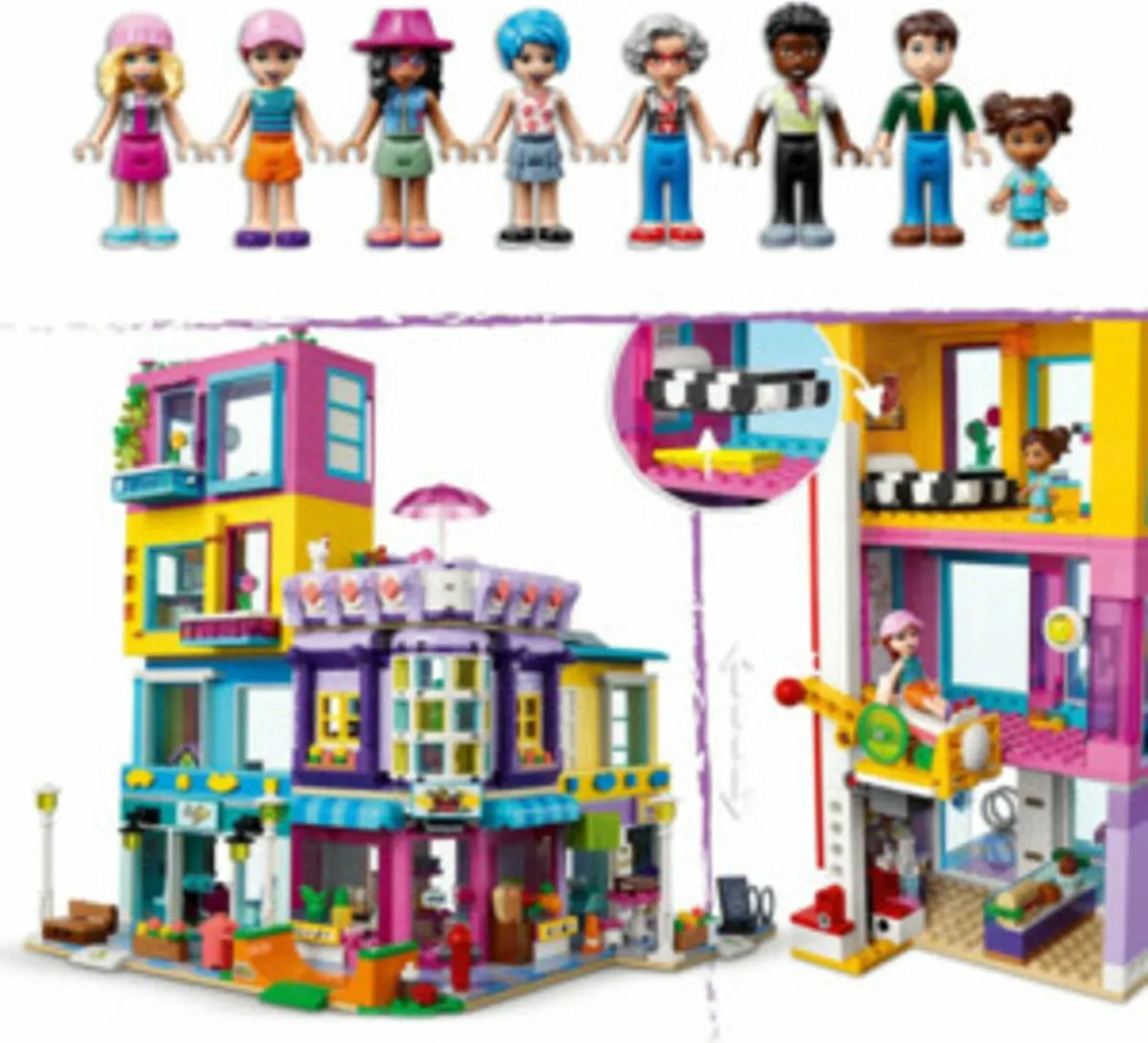 LEGO Friends Hoofdstraatgebouw 41704 - 1682 Stukken - afbeelding 6 van 6