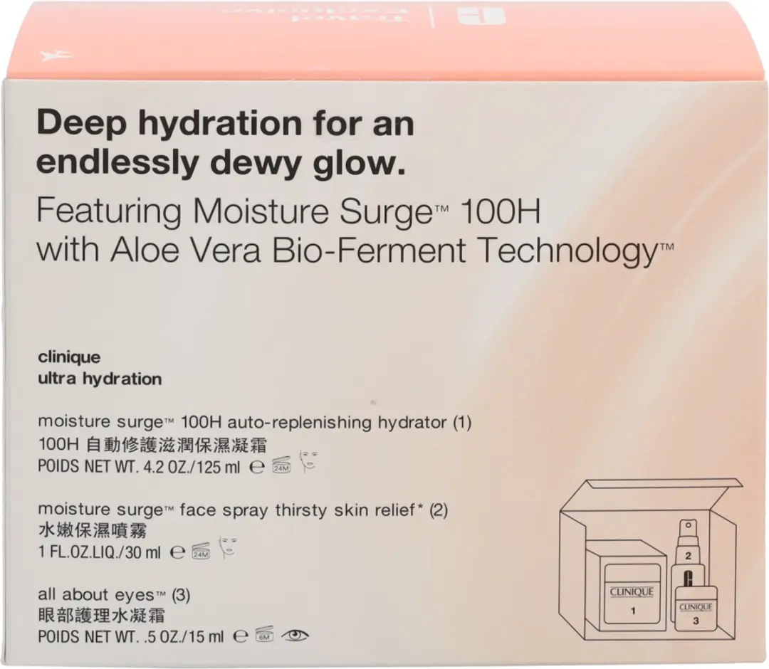 Clinique Moisture Surge Travel Exclusief - 3 Stuks - 170ml