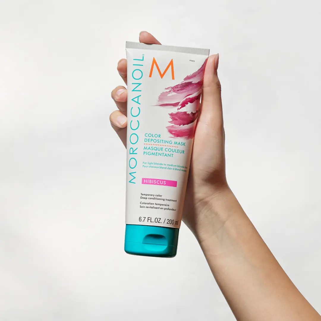 Moroccanoil Color Depositing Mask Hibiscus - Haarmasker 200ml - afbeelding 6 van 6