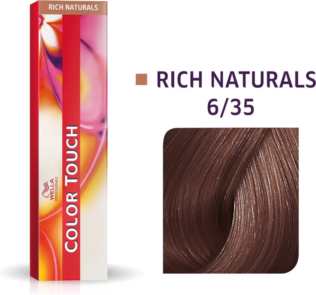 Wella Professionals Color Touch 6/35 Rich Naturals Haarverf 60ml - Zwart