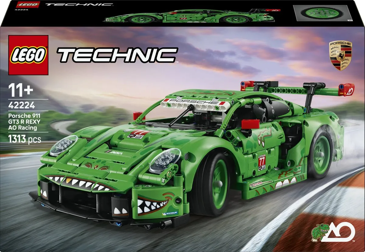 LEGO Technic Porsche 911 GT3 R REXY AO Racing - 1313 Stukken - Multicolor