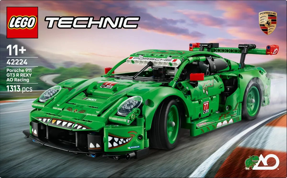 LEGO Technic Porsche 911 GT3 R REXY AO Racing - 1313 Stukken - Multicolor