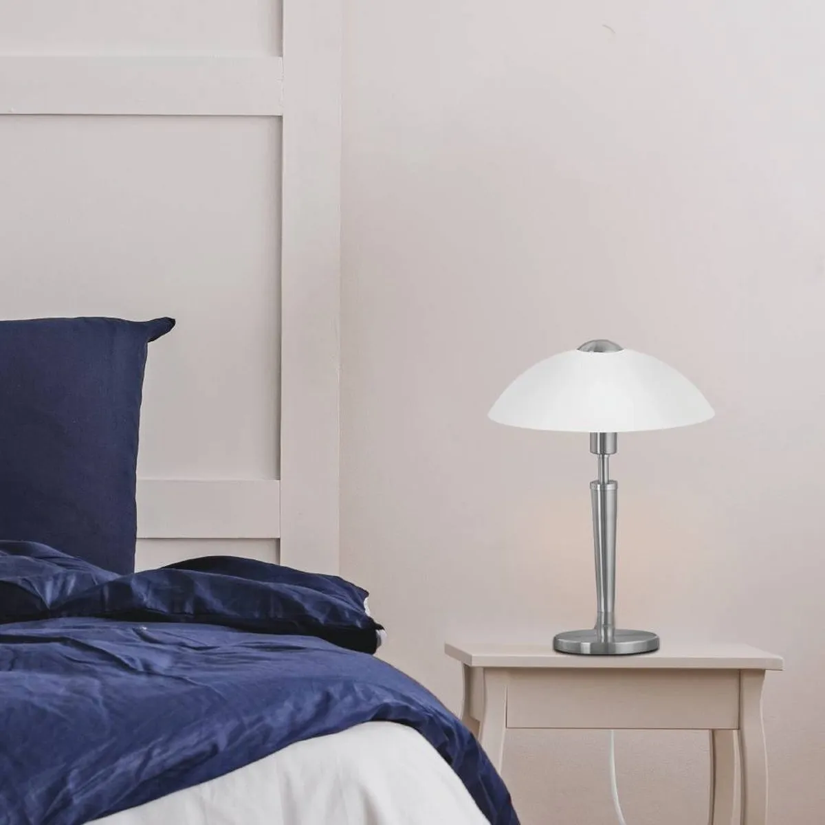 Eglo Solo 1 Tafellamp E14 - 26cm - Grijs/Wit - Dimbaar - afbeelding 6 van 6