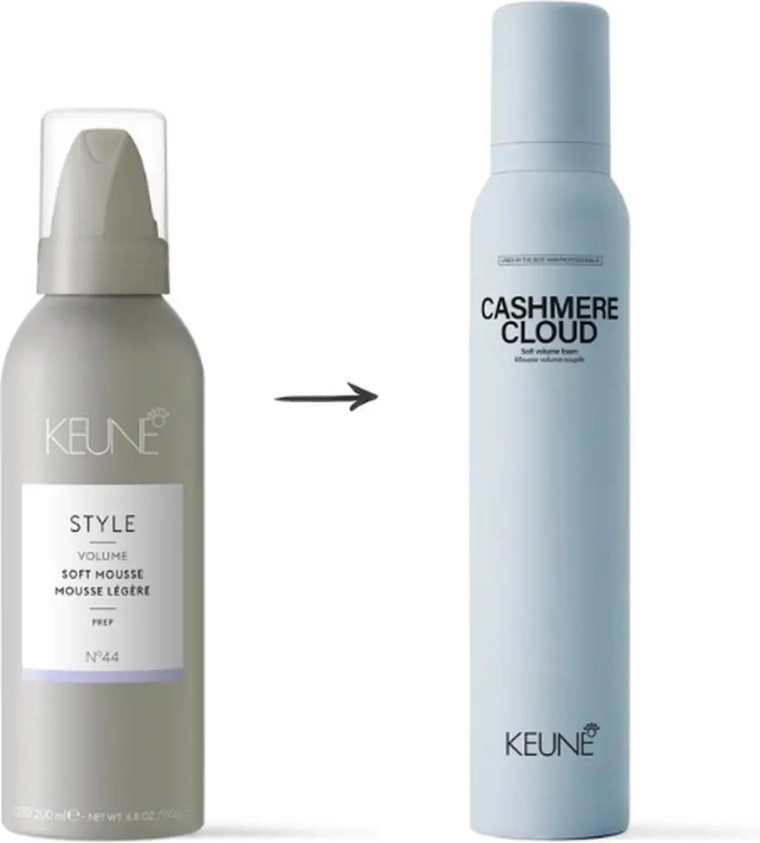 Keune Cashmere Cloud Style 200ml - Zacht volume schuim - afbeelding 6 van 6