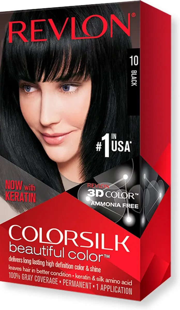 Revlon Colorsilk Haarkleur 10 Zwart - 3ml