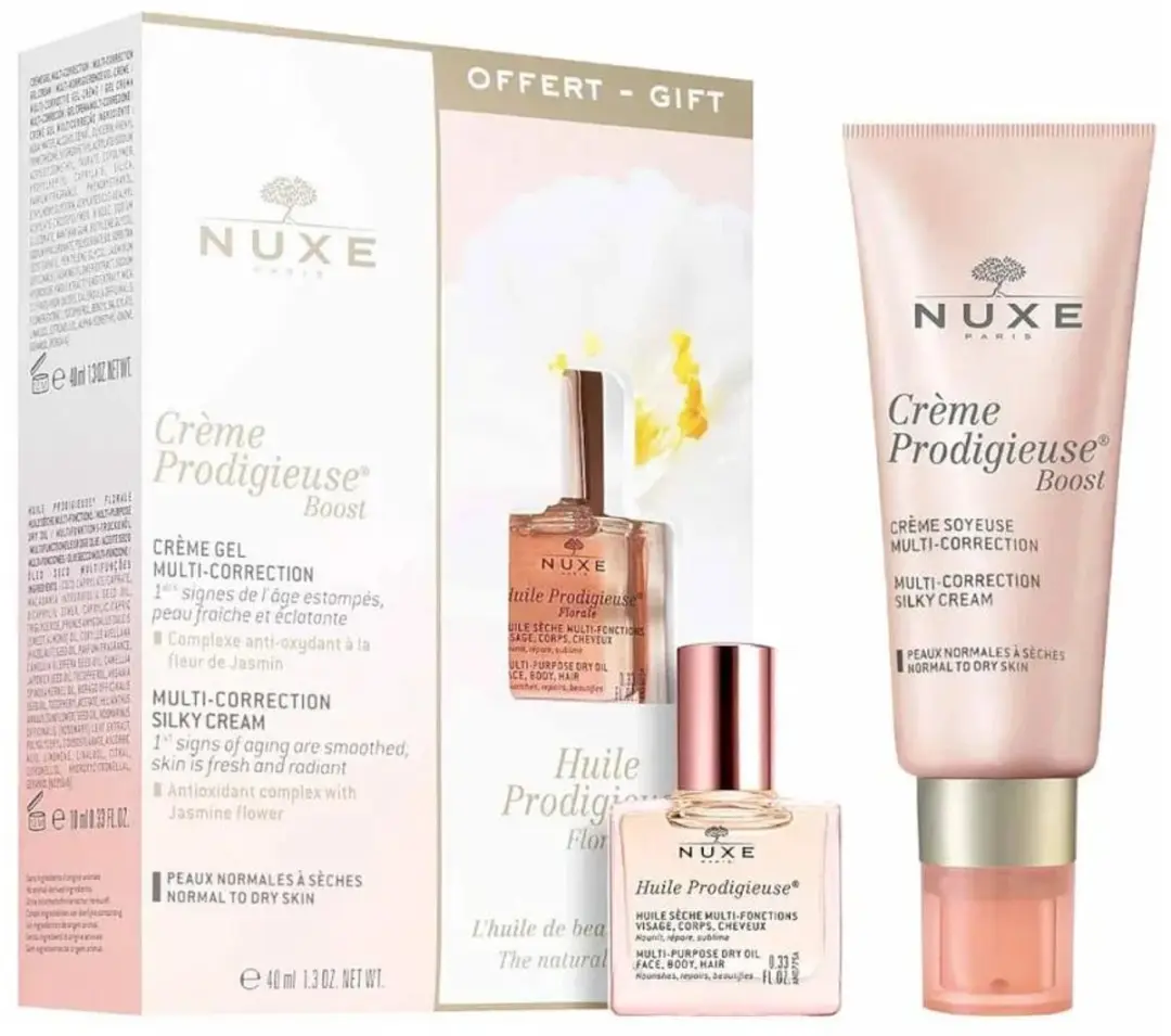 Nuxe Prodigieuse Boost Gezichtcrème & Bloemige Droge Olie
