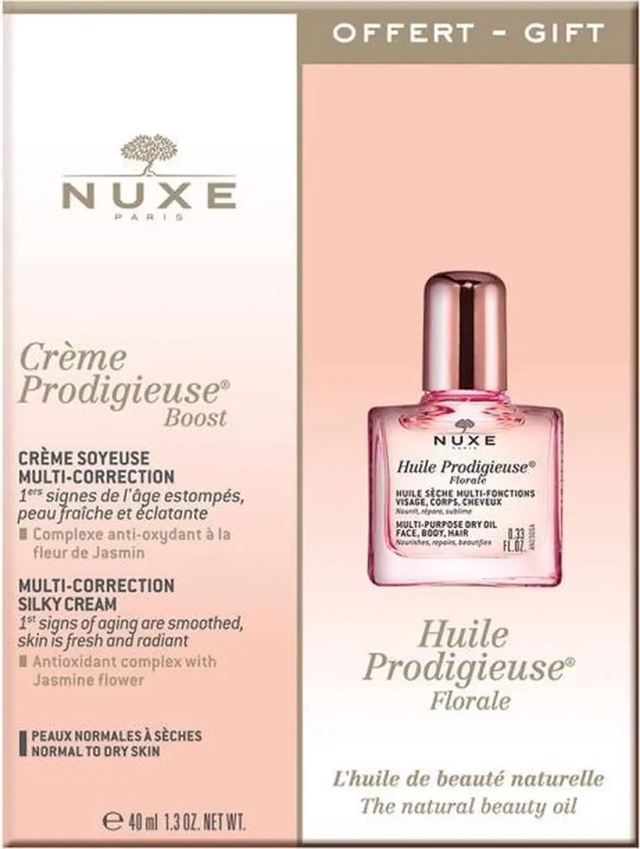 Nuxe Prodigieuse Boost Gezichtcrème & Bloemige Droge Olie - 50ml