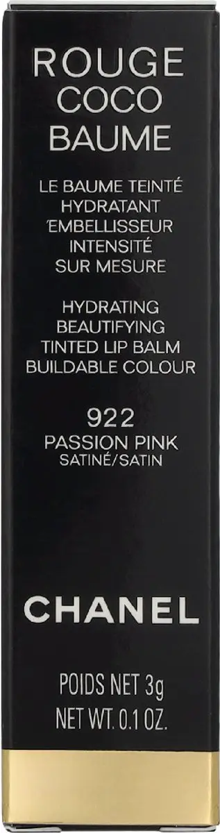 Chanel Rouge Coco Baume Lip Balm 922 Passion Pink 3ml - afbeelding 6 van 6