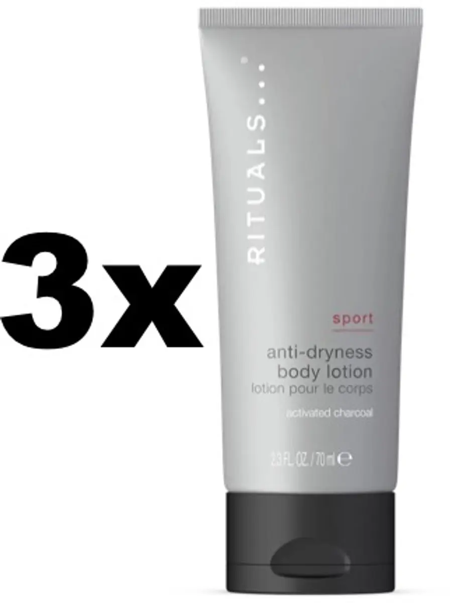 Rituals of Sport Travel Bodylotion 210ml - 3 Stuks