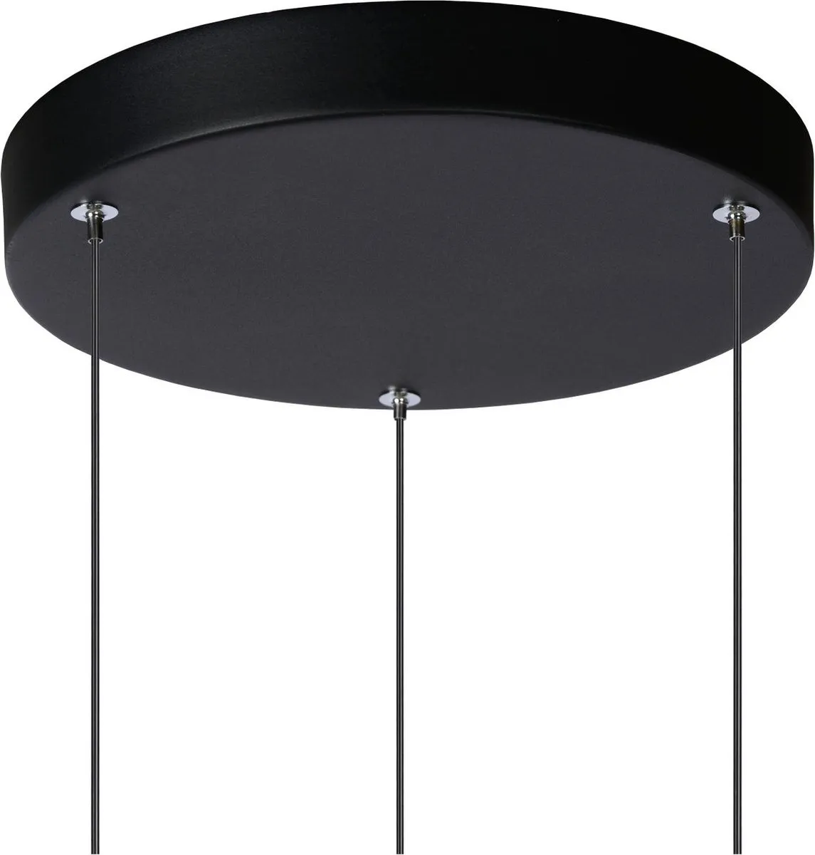 Lucide Tubule Hanglamp - Ø26cm - 3x7W LED 2700K - Zwart
