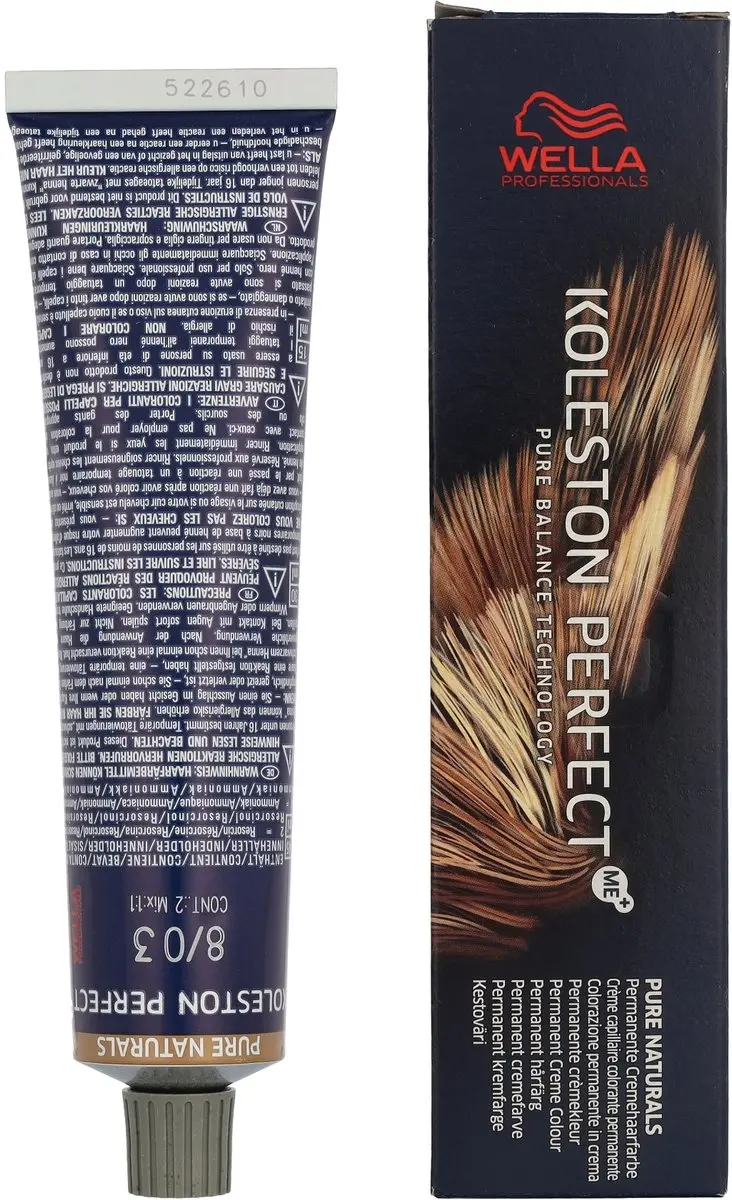 Wella Professionals Koleston Perfect Me+ 8/03 Haarverf 60ml