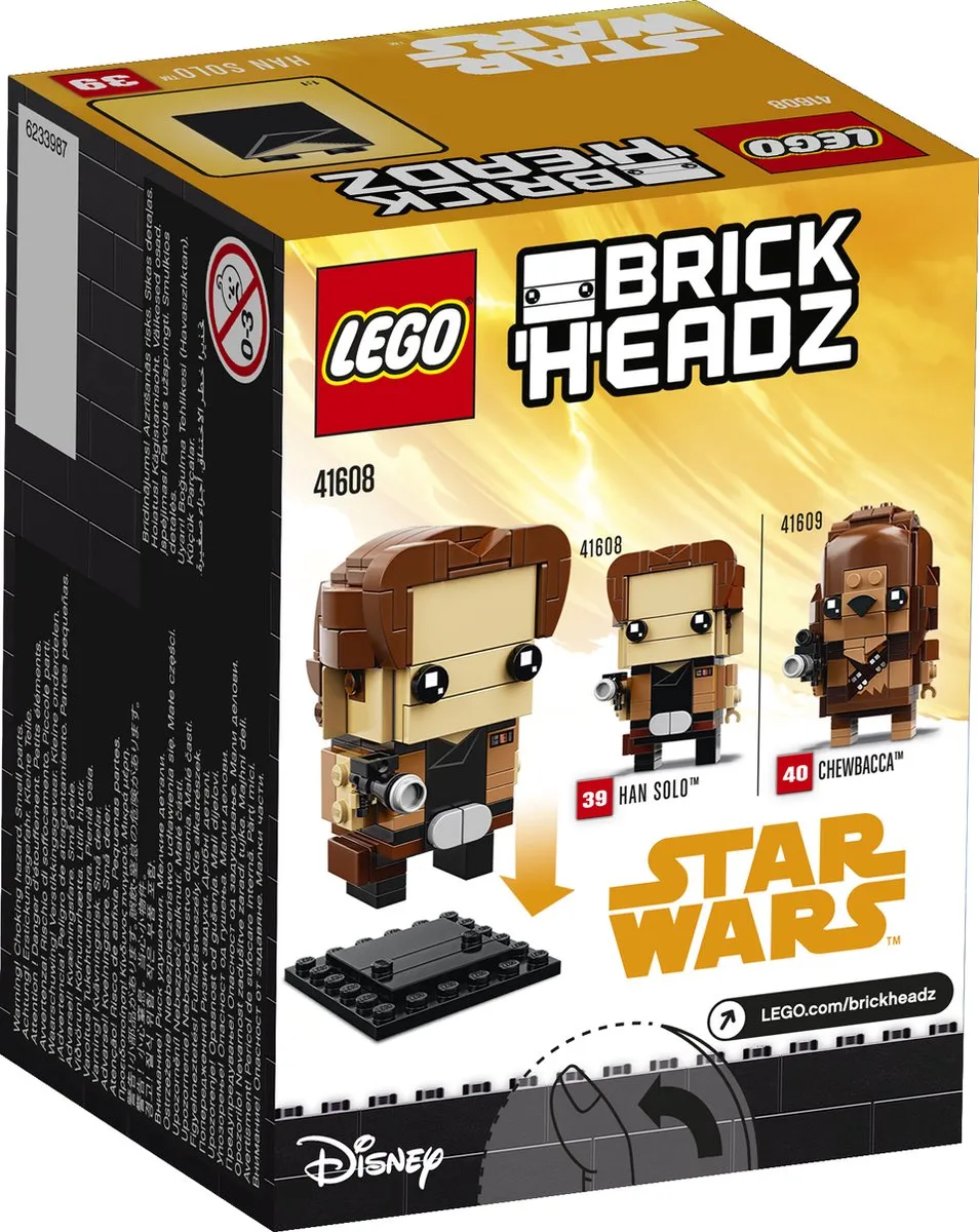 LEGO BrickHeadz Han Solo 41608 - 141 Stukken - Oranje - afbeelding 5 van 6