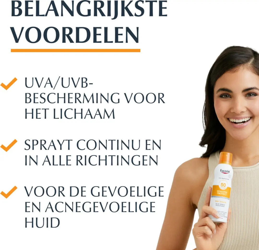 Eucerin Sun Oil Control Mist SPF 50 Transparant 200ml