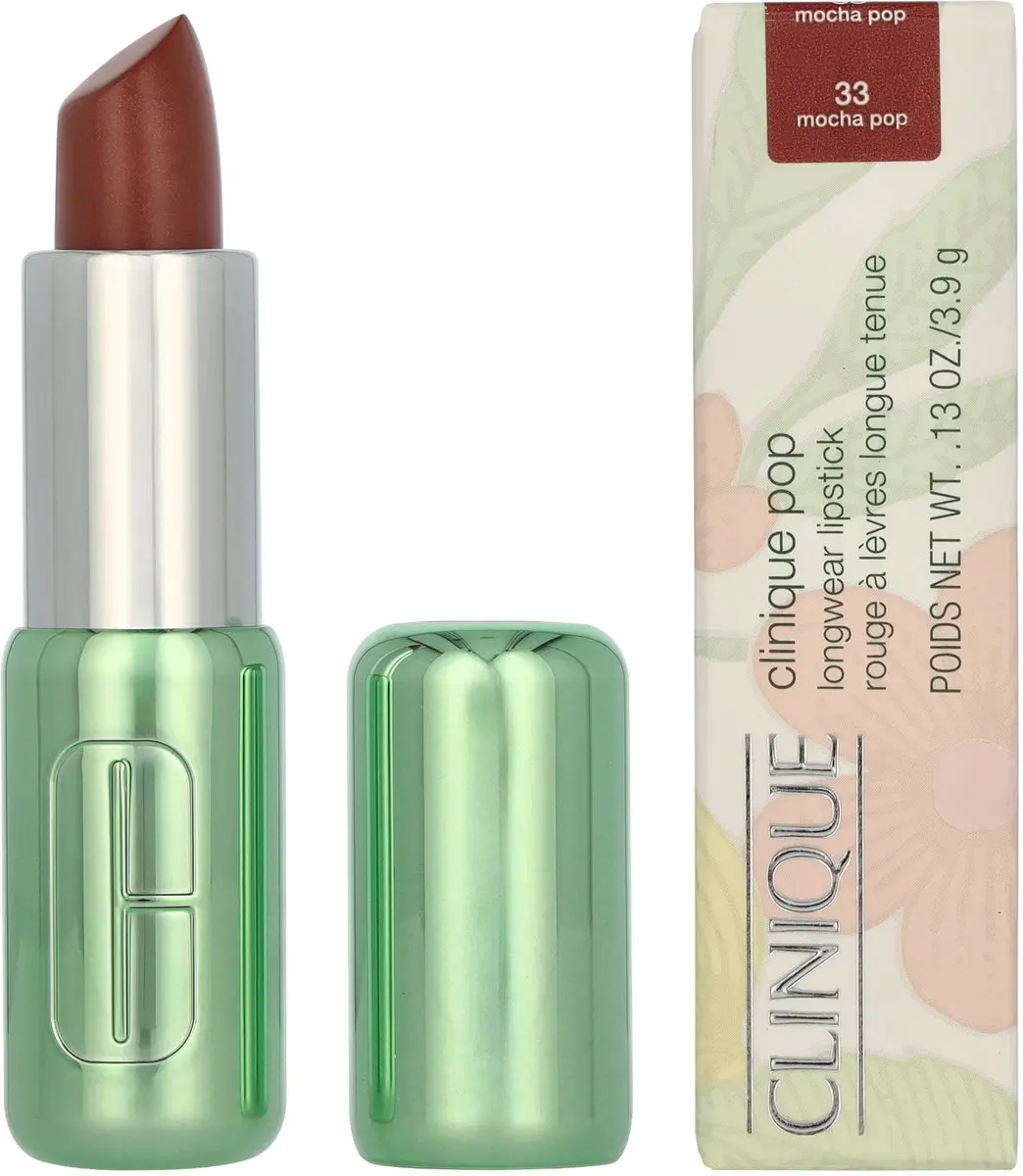 Clinique Pop Longwear Lipstick 33 Mocha Pop Satin - 3.9g