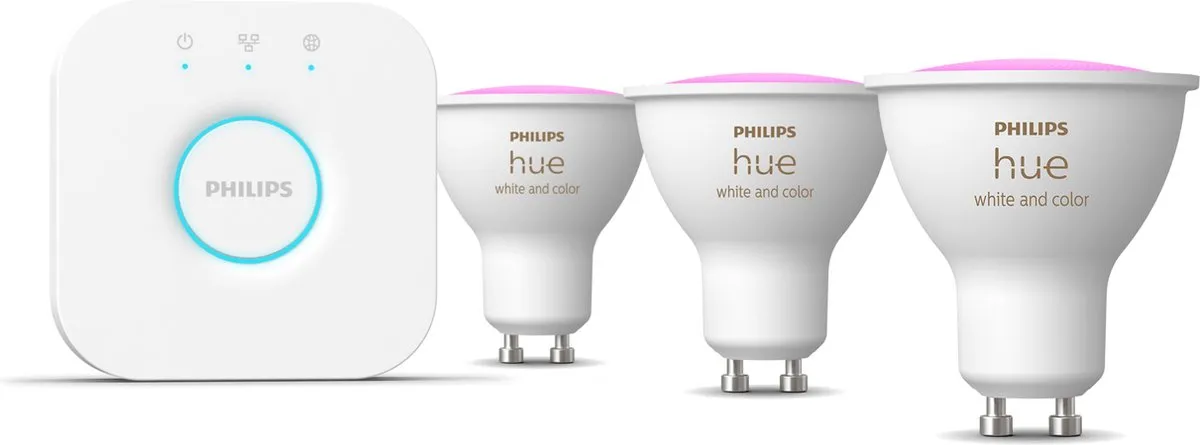 Philips Hue Starterkit GU10 - 3 Stuks RGBW