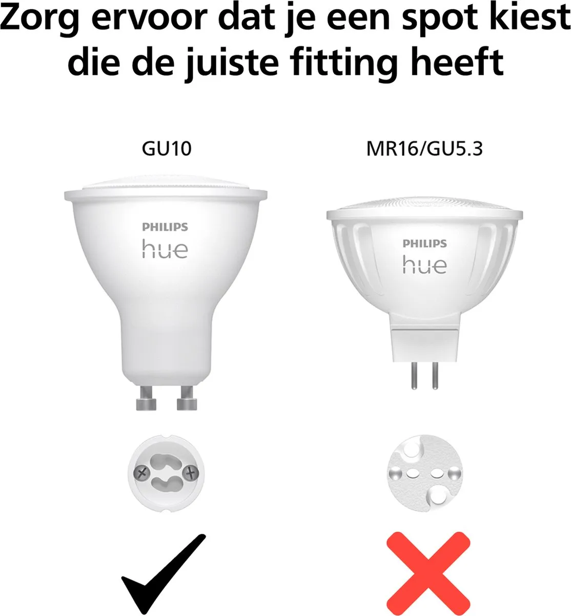 Philips Hue Starterkit GU10 - 3 Stuks RGBW - afbeelding 6 van 6