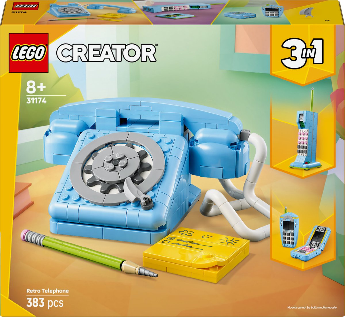 LEGO® Creator 3in1 Retro Telefoon, Vintage Telefoon - 31174