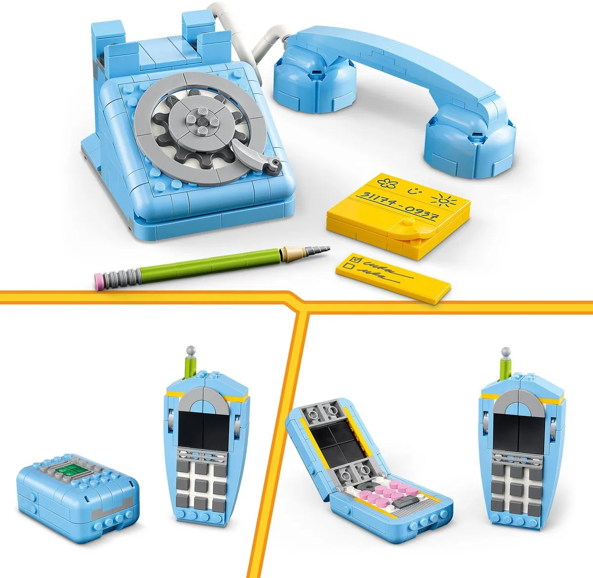 LEGO Creator 3in1 Retro Telefoon 31174 - 383 Stukken - Multicolor