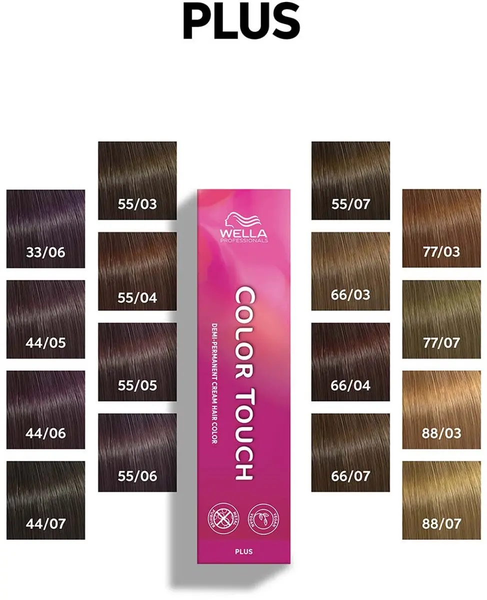 Wella Professionals Color Touch Plus 55/05 Haarverf - 60ml - Zwart
