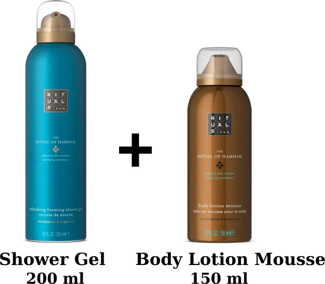 Rituals Hammam Douchegel & Bodylotion Mousse 350ml