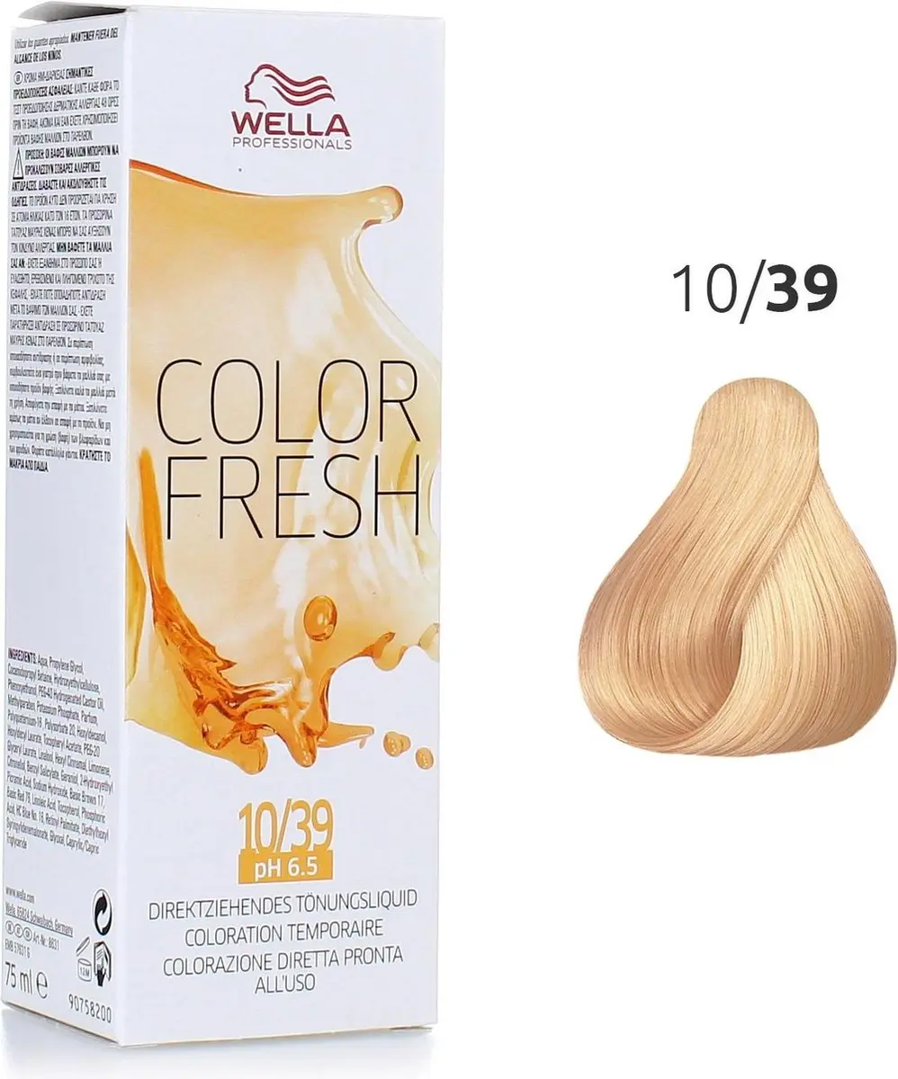 Wella Professionals Color Fresh Haarverf 10/39 - 75ml