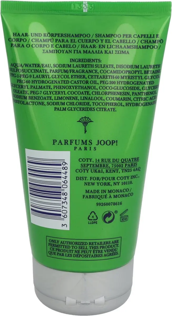 Joop! Go Stimulating Shampoo & Douchegel 150ml