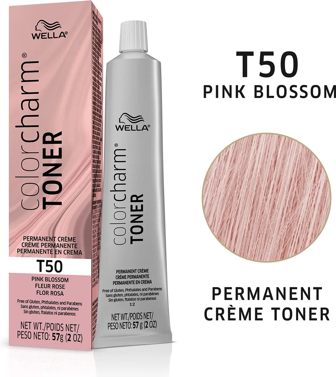 Wella Professionals Color Charm T50 Pink Blossom Toner 114ml - 2 Stuks