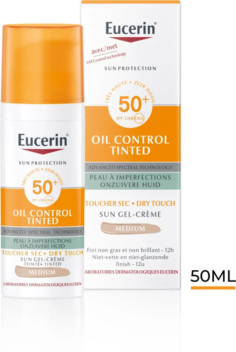 Eucerin Sun Photoaging Control Tinted Medium Gezicht - SPF 50+ - 50ml