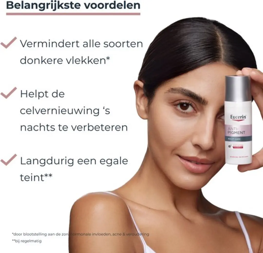 Eucerin Anti-Pigment Nachtcrème Thiamidol 100ml - 2 Stuks