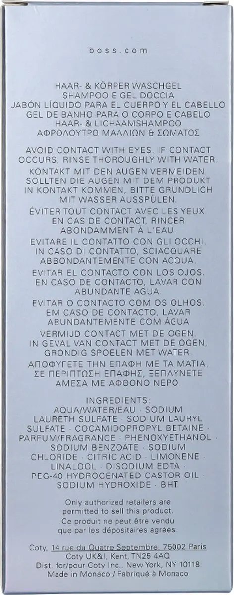Hugo Boss Boss Bottled Tonic Douchgel 200ml