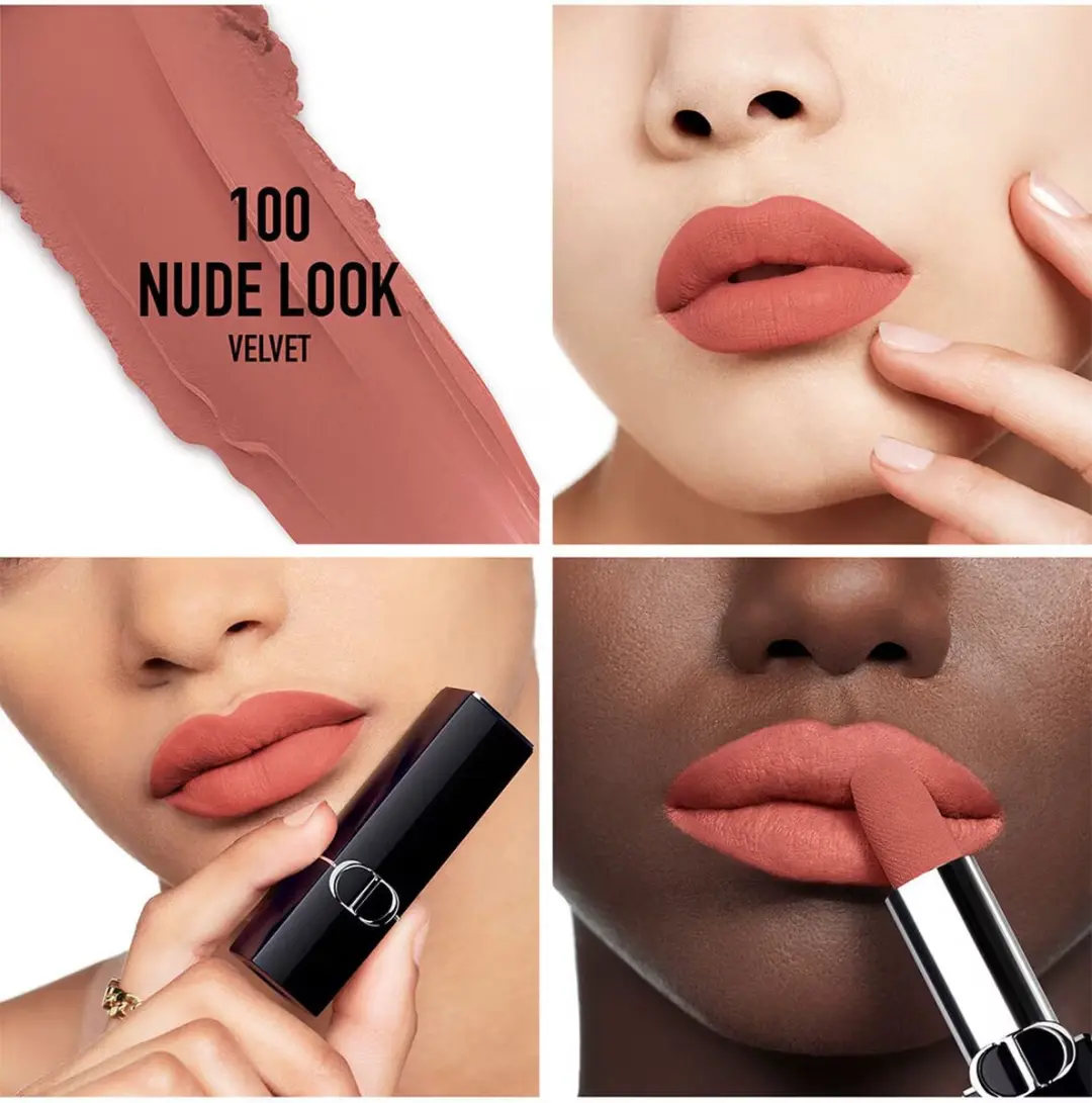 Dior Rouge Lipstick 100 Nude Look - Matte - 3.5g