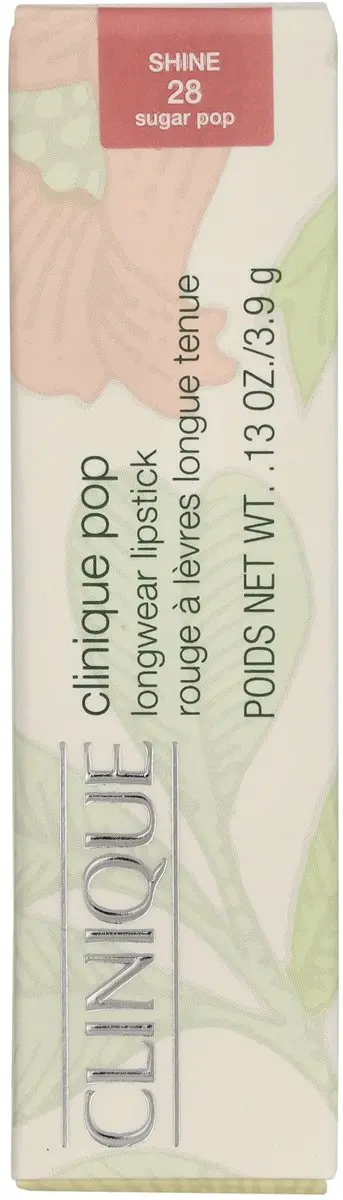 Clinique Pop Longwear Shine Lipstick #28 Sugar Pop - 3.9ml