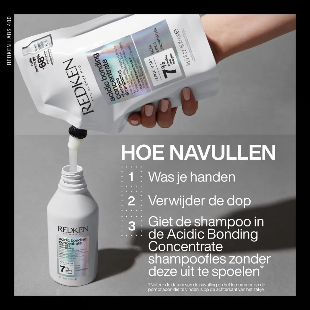 Redken Acidic Bonding Concentrate Shampoo Refill 500ml