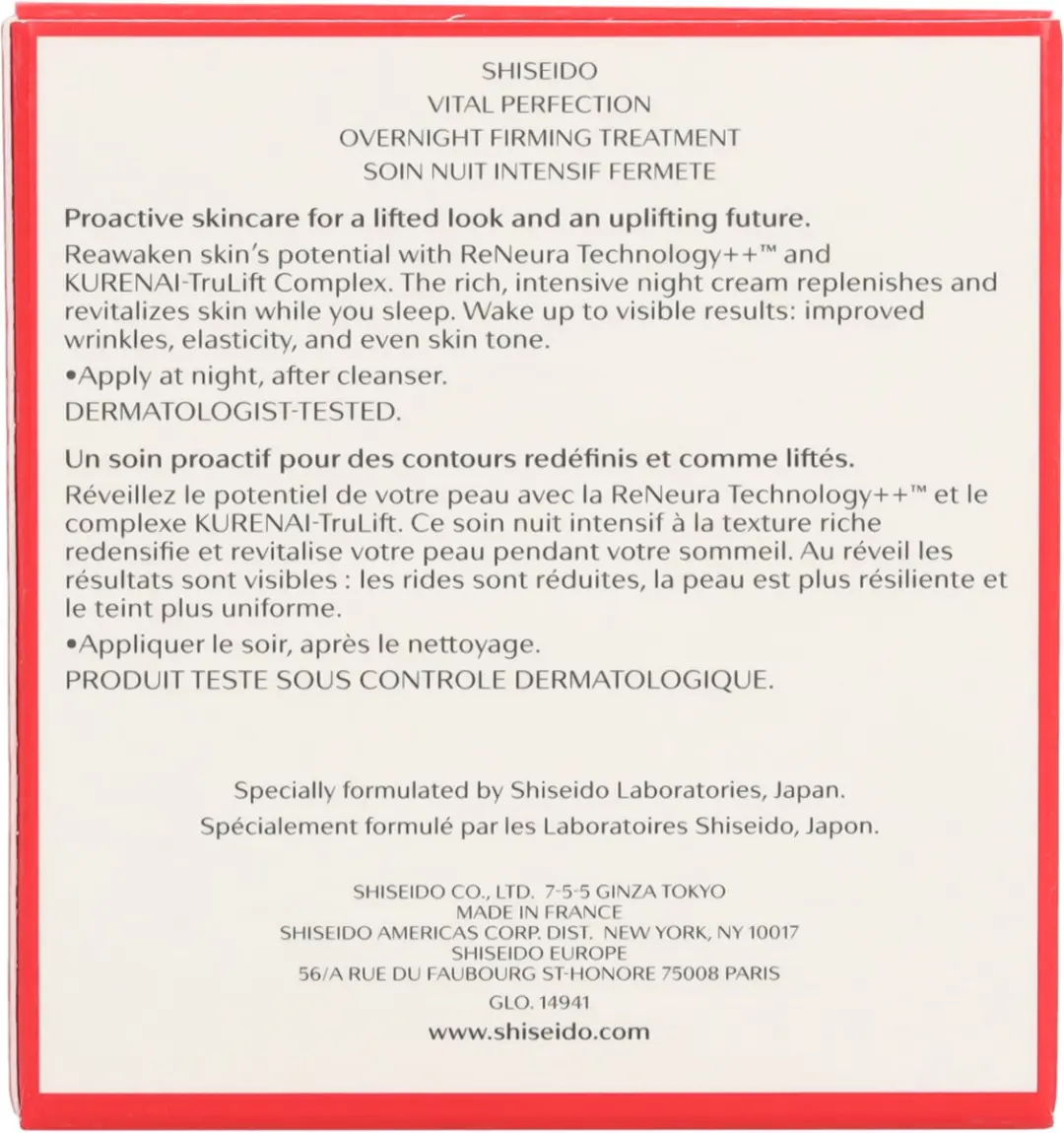 Shiseido Vital Perfection Nachtcrème 50ml