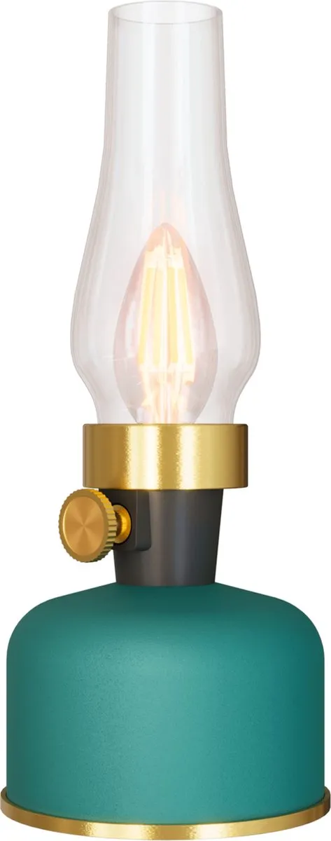 Calex Lavinio Oplaadbare LED Tafellamp - 3W - Groen