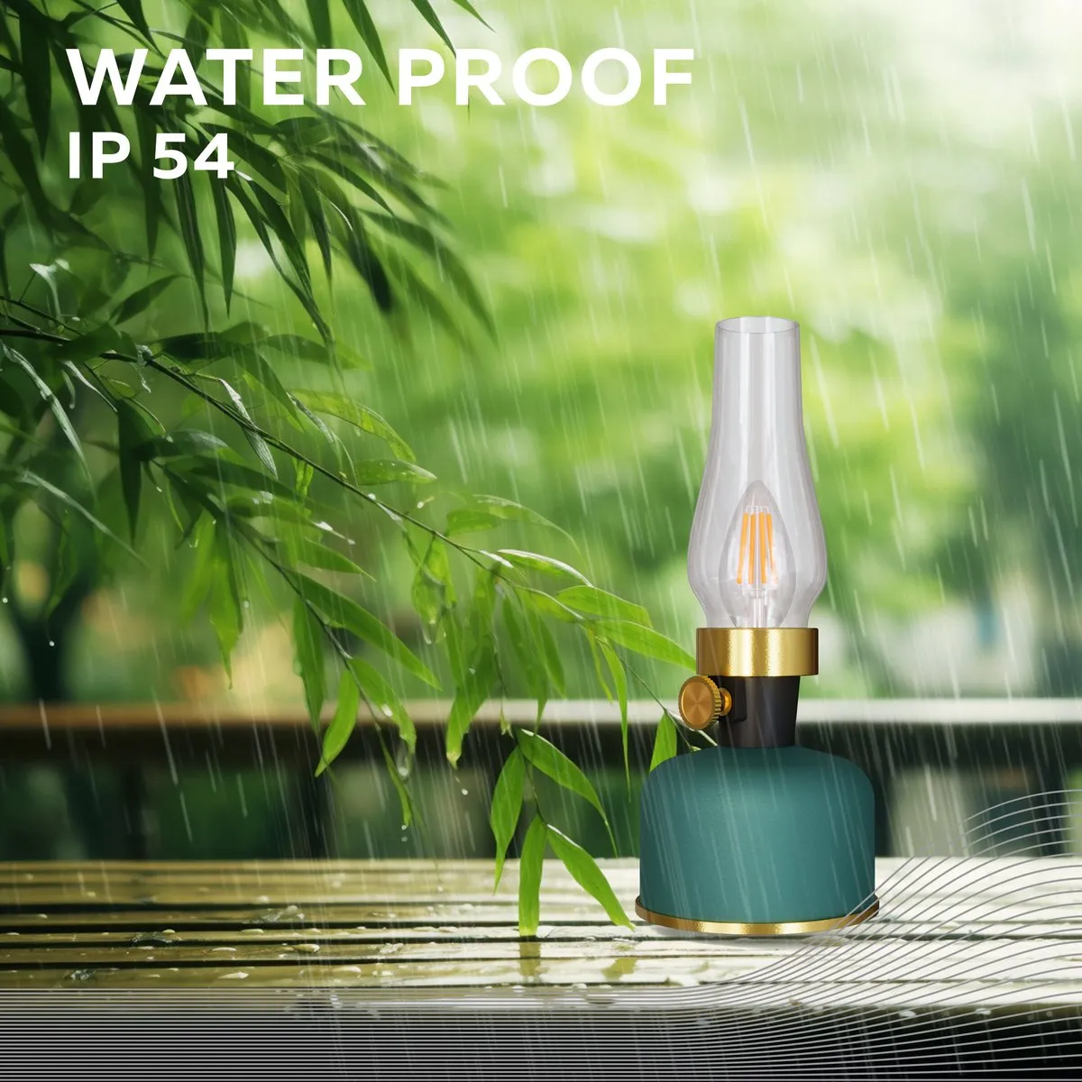 Calex Lavinio Oplaadbare LED Tafellamp - 3W - Groen