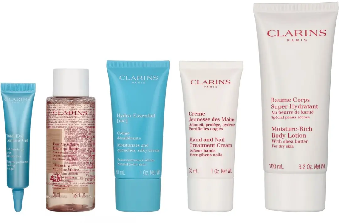 Clarins Head-To-Toe Moisturizing Essentials Set