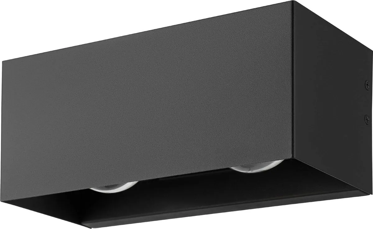 Eglo Lesmo Wandlamp Buiten LED 24cm - 4 Lichtpunten - Zwart