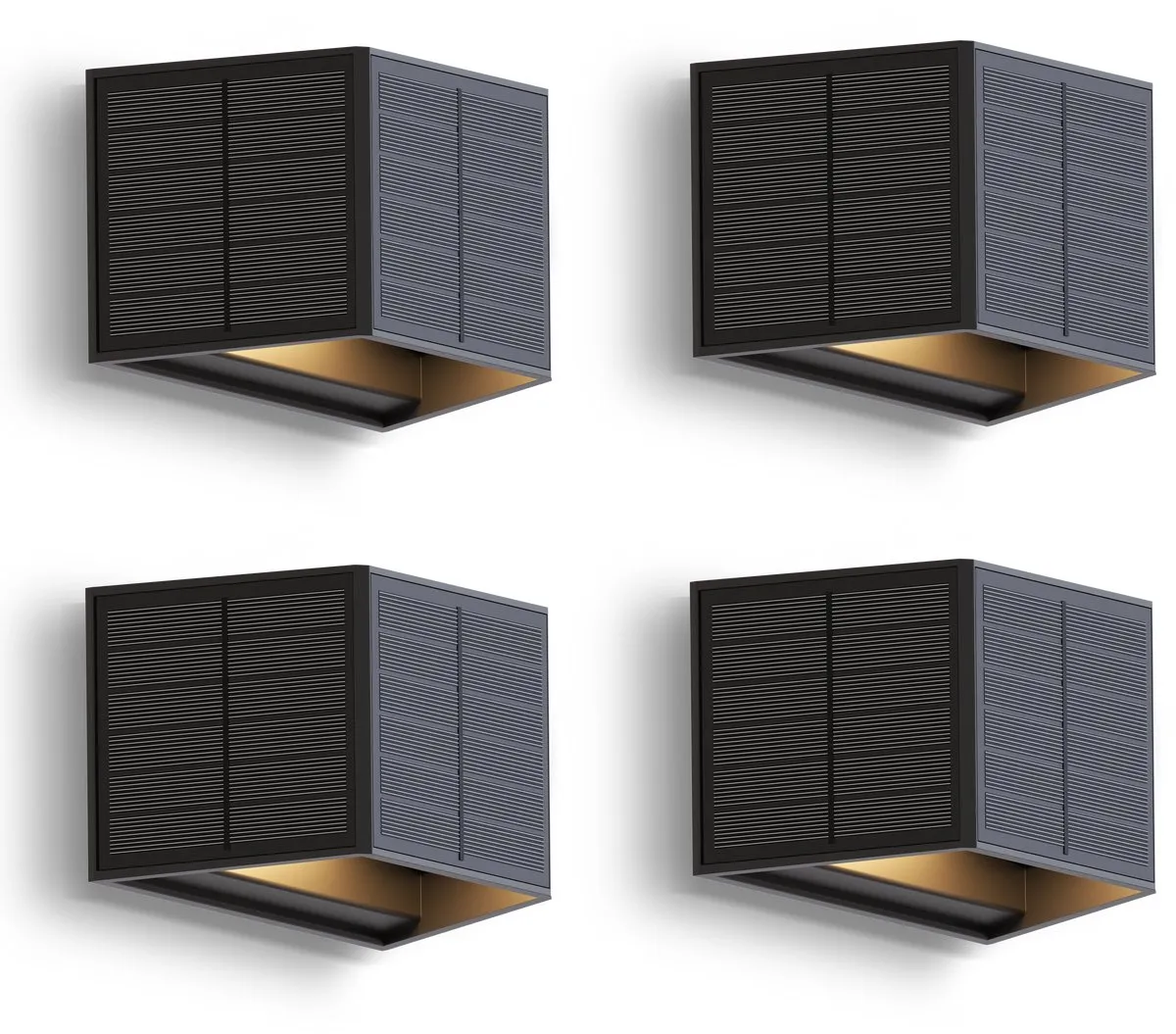 Calex Caserta Solar Wandlamp 4 Stuks