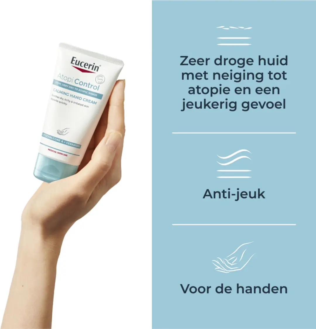 Eucerin AtopiControl Handcrème 75ml - Ongeparfumeerd