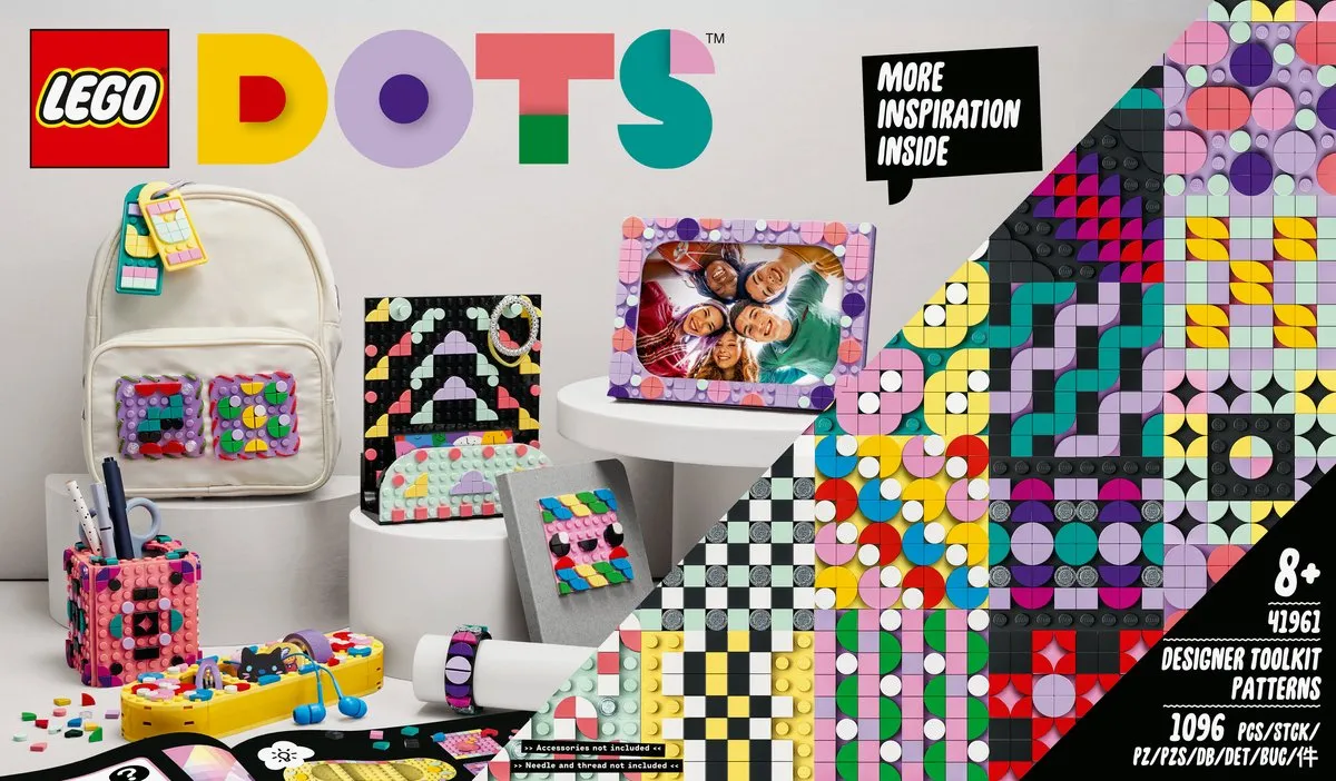LEGO DOTS Ontwerperstoolkit 41961 - 1096 Stukken - Meerkleurig