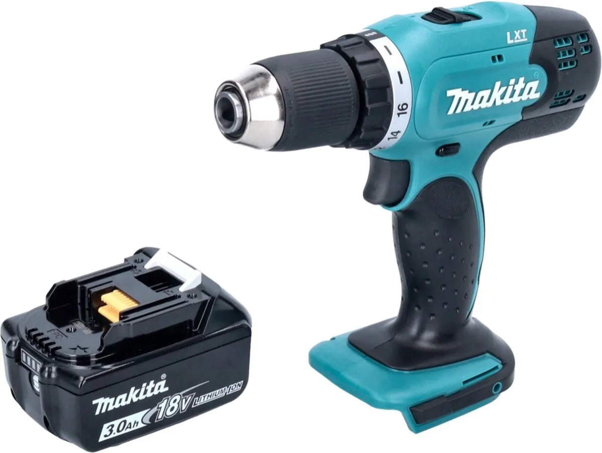 Makita DDF453F1 Accuboormachine 18V - 42Nm - 2 snelheden - 16 standen - afbeelding 4 van 5