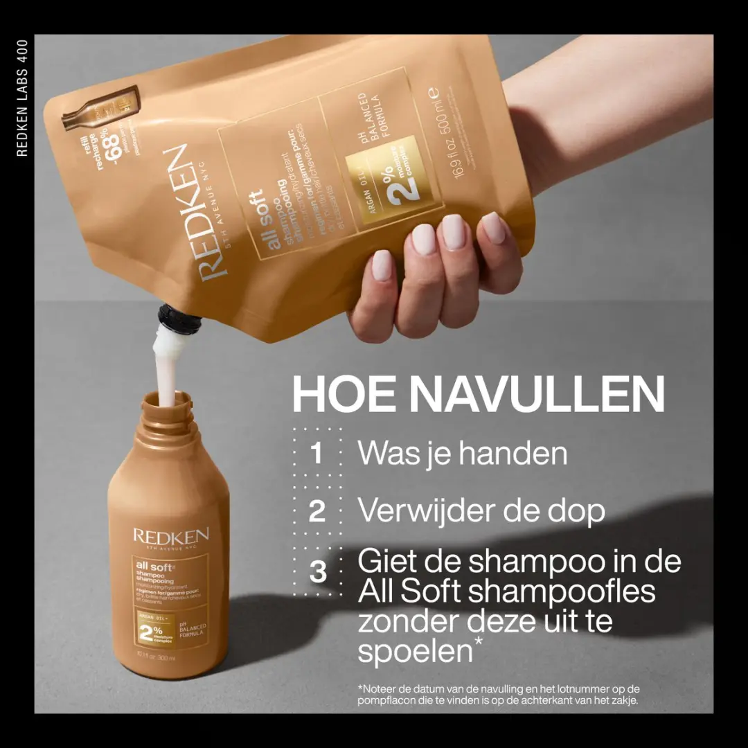 Redken All Soft Shampoo 500ml