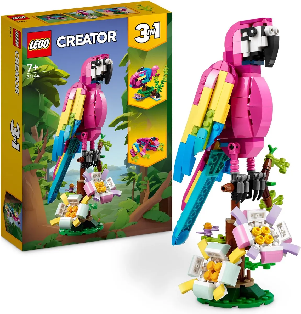 LEGO Creator Exotische Roze Papegaai 31144 - 253 Stukken - afbeelding 3 van 6