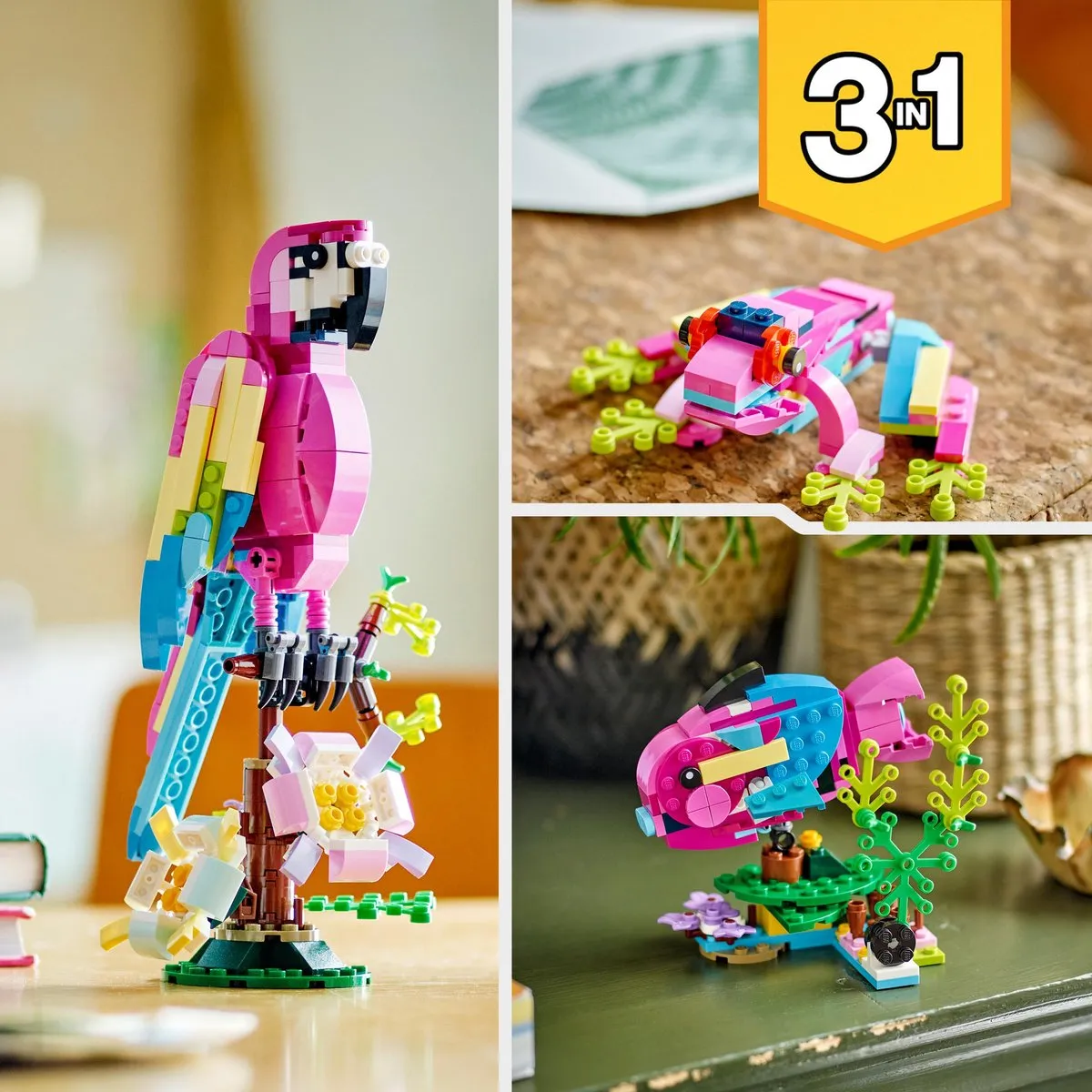 LEGO Creator Exotische Roze Papegaai 31144 - 253 Stukken - afbeelding 5 van 6